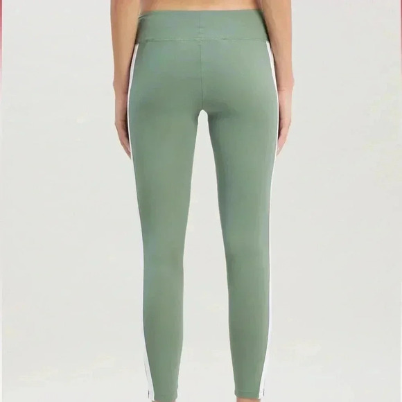 NWT PALM ANGELS TRAINING TRACK LEGGINGS SAGE WHITE S - Picture 5 of 10